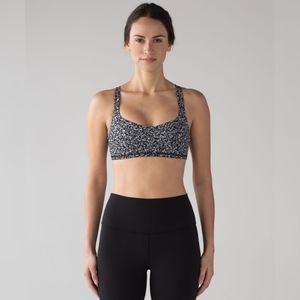 Lululemon Black&White  Energy Sports Bra Size 8